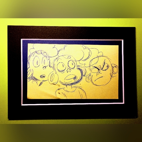 **SOLD** SU "Blue Ink Lars" Horror Club Warm Up Drawings RM - Picture 2 of 2